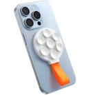 JOYROOM JR-ZS393 Suction Cup Magnetic Phone Holder(White Orange) - 1
