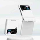 For Samsung Galaxy Z Flip3 5G/Z Flip4 5G PC Skin Feel Integrated Foldable Mid Shaft Phone Case(White) - 1
