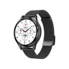 1.43 inch Milanese Steel Strap Bluetooth Call Smart Watch Support ECG / Non-invasive Blood Sugar(Black) - 1