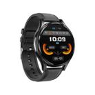 1.43 inch Leather Strap Bluetooth Call Smart Watch Support ECG / Non-invasive Blood Sugar(Black) - 2