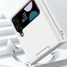For Samsung Galaxy Z Flip3 5G/Z Flip4 5G PC Skin Feel Integrated Foldable Mid Shaft Phone Case(Pink Cyan) - 4