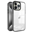 For iPhone 15 Pro Max 2.5mm Anti-slip Clear Acrylic Hybrid TPU Phone Case(Black) - 1