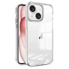 For iPhone 15 2.5mm Anti-slip Clear Acrylic Hybrid TPU Phone Case(Transparent) - 1