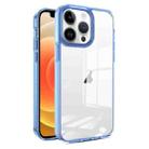 For iPhone 12 / 12 Pro 2.5mm Anti-slip Clear Acrylic Hybrid TPU Phone Case(Sky Blue) - 1