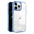 For iPhone 12 Pro Max 2.5mm Anti-slip Clear Acrylic Hybrid TPU Phone Case(Sky Blue) - 1