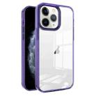 For iPhone 11 Pro Max 2.5mm Anti-slip Clear Acrylic Hybrid TPU Phone Case(Deep Purple) - 1