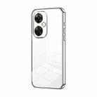 For OnePlus Nord CE 3 Lite / Nord N30 Transparent Plating Fine Hole Phone Case(Silver) - 1