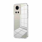 For OnePlus Ace / 10R Transparent Plating Fine Hole Phone Case(Transparent) - 1