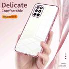For OnePlus 8T Transparent Plating Fine Hole Phone Case(Pink) - 5