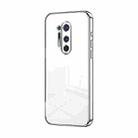 For OnePlus 8 Pro Transparent Plating Fine Hole Phone Case(Silver) - 1