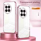 For OnePlus Ace 3 Pro Transparent Plating Fine Hole Phone Case(Purple) - 2