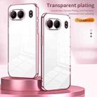 For OnePlus Nord 4 Transparent Plating Fine Hole Phone Case(Pink) - 2