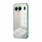 For OnePlus Nord 4 Transparent Plating Fine Hole Phone Case(Green) - 1