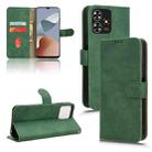 For ZTE Blade A73 4G Skin Feel Magnetic Flip Leather Phone Case(Green) - 1