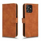 For ZTE Blade A73 4G Skin Feel Magnetic Flip Leather Phone Case(Brown) - 3