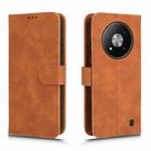 For ZTE Blade A73 5G Skin Feel Magnetic Flip Leather Phone Case(Brown) - 3