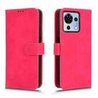 For ZTE Blade V50 Vita 4G Skin Feel Magnetic Flip Leather Phone Case(Rose Red) - 3