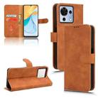 For ZTE Blade V50 Vita 4G Skin Feel Magnetic Flip Leather Phone Case(Brown) - 1