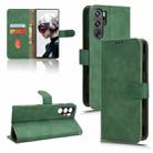 For ZTE nubia Red Magic 9 Pro Skin Feel Magnetic Flip Leather Phone Case(Green) - 1