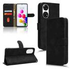 For ZTE Anshin Family Skin Feel Magnetic Flip Leather Phone Case(Black) - 1