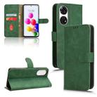 For ZTE Anshin Family Skin Feel Magnetic Flip Leather Phone Case(Green) - 1