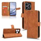 For ZTE Blade V60 4G / Axon 60 Skin Feel Magnetic Flip Leather Phone Case(Brown) - 1