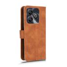 For ZTE Blade A75 Skin Feel Magnetic Flip Leather Phone Case(Brown) - 3