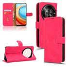 For ZTE Blade A75 5G Skin Feel Magnetic Flip Leather Phone Case(Rose Red) - 1
