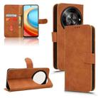 For ZTE Blade A75 5G Skin Feel Magnetic Flip Leather Phone Case(Brown) - 1