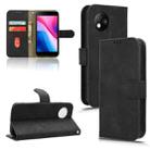 For ZTE Blade A35 Lite Skin Feel Magnetic Flip Leather Phone Case(Black) - 1
