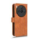 For ZTE nubia Z60S Pro Skin Feel Magnetic Flip Leather Phone Case(Brown) - 3