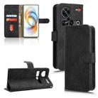 For ZTE nubia Z70 Ultra Skin Feel Magnetic Flip Leather Phone Case(Black) - 1