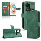 For ZTE nubia Z70 Ultra Skin Feel Magnetic Flip Leather Phone Case(Green) - 1