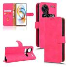 For ZTE nubia Z70 Ultra Skin Feel Magnetic Flip Leather Phone Case(Rose Red) - 1