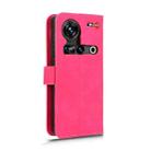 For ZTE nubia Z70 Ultra Skin Feel Magnetic Flip Leather Phone Case(Rose Red) - 3