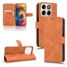 For ZTE Blade V70 Skin Feel Magnetic Flip Leather Phone Case(Brown) - 1