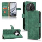 For ZTE nubia Focus Pro Skin Feel Magnetic Flip Leather Phone Case(Green) - 1