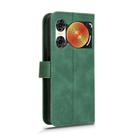 For ZTE nubia Music 2 Skin Feel Magnetic Flip Leather Phone Case(Green) - 3