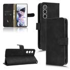 For ZTE nubia Red Magic 10 Air Skin Feel Magnetic Flip Leather Phone Case(Black) - 1