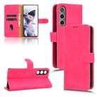For ZTE nubia Red Magic 10 Air Skin Feel Magnetic Flip Leather Phone Case(Rose Red) - 1