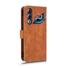 For ZTE nubia Neo 3 GT 5G Skin Feel Magnetic Flip Leather Phone Case(Brown) - 3