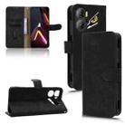 For ZTE nubia Neo 3 Skin Feel Magnetic Flip Leather Phone Case(Black) - 1