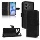 For ZTE Blade A36 4G Skin Feel Magnetic Flip Leather Phone Case(Black) - 1