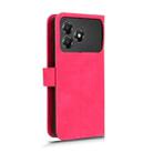 For ZTE Blade A36 4G Skin Feel Magnetic Flip Leather Phone Case(Rose Red) - 3