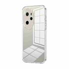 For Honor 100 Pro Transparent Plating Fine Hole Phone Case(Transparent) - 1