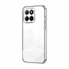 For Honor X8 5G / X6 / X6s Transparent Plating Fine Hole Phone Case(Silver) - 1