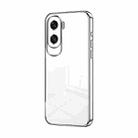 For Honor X50i / 90 Lite Transparent Plating Fine Hole Phone Case(Silver) - 1