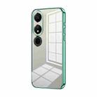 For Honor Play 40 Transparent Plating Fine Hole Phone Case(Green) - 1