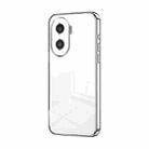 For Honor X40i / Play 7T Pro Transparent Plating Fine Hole Phone Case(Silver) - 1