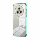 For Honor Magic5 Transparent Plating Fine Hole Phone Case(Green) - 1